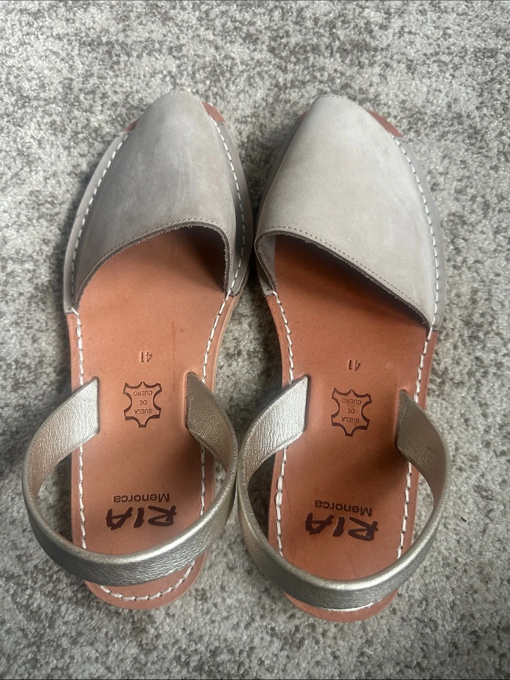 Ria Menorca Slingback Open-toe Le as their Sandals 41/9.5